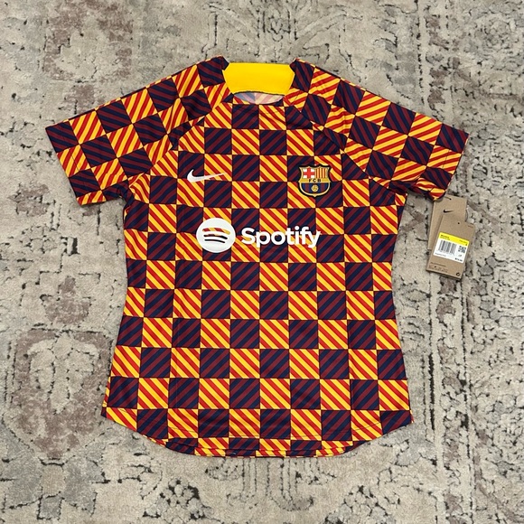 Nike Tops - Nike Authentic FC Barcelona Pre-Match Soccer DR4910-729 Jersey Women’s Sz: S
